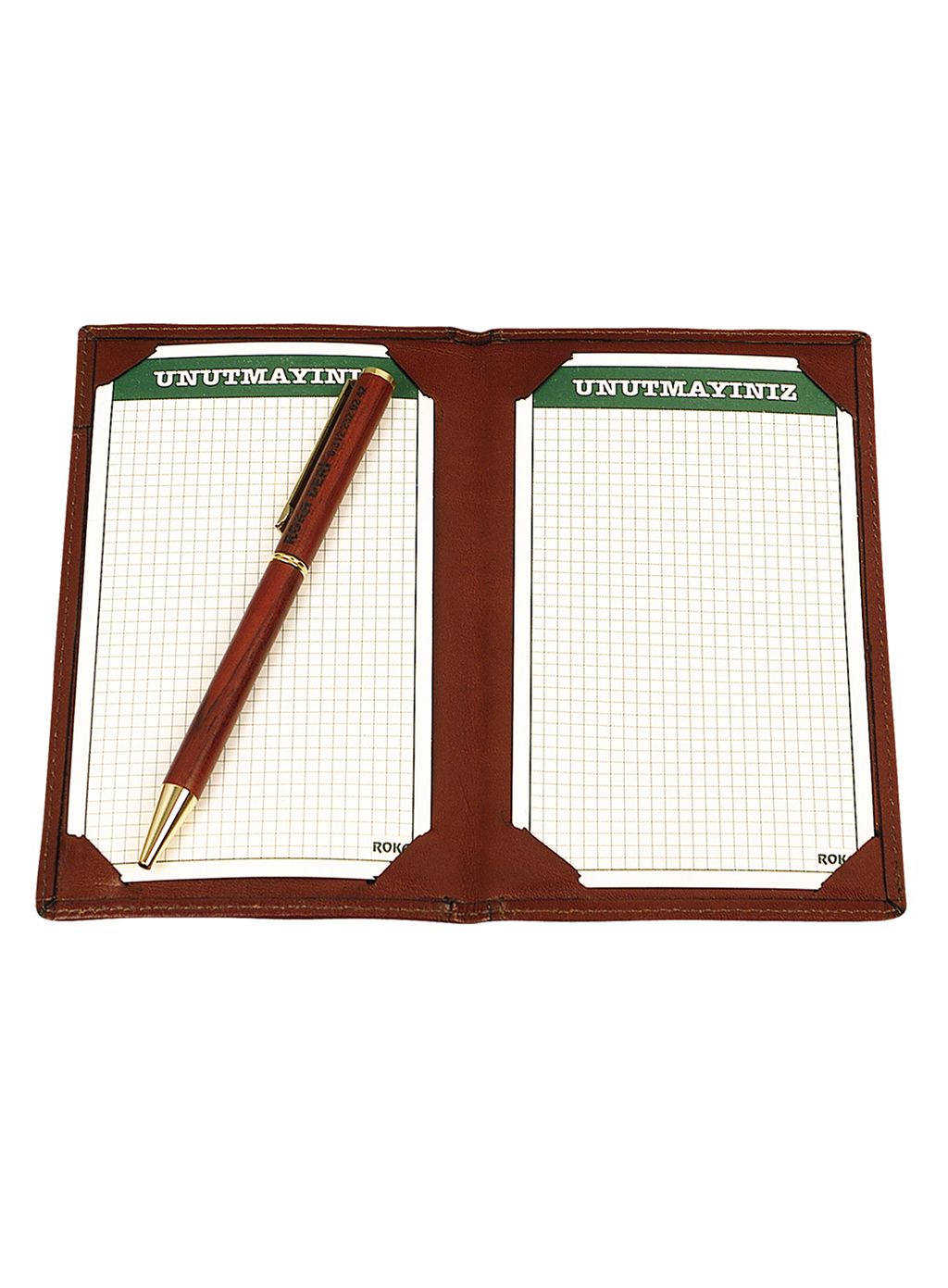 Leather Memo and Pen Holder 3010